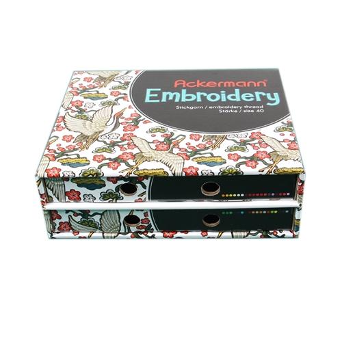 ACKERMANN® EMBROIDERY Box - Stickgarn, 36x Farben a 260m, Stärke 40