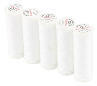 ACKERMANN® Nähgarn-Pack, 5x 200m, WEISS 0700 (Farbnummer 700)